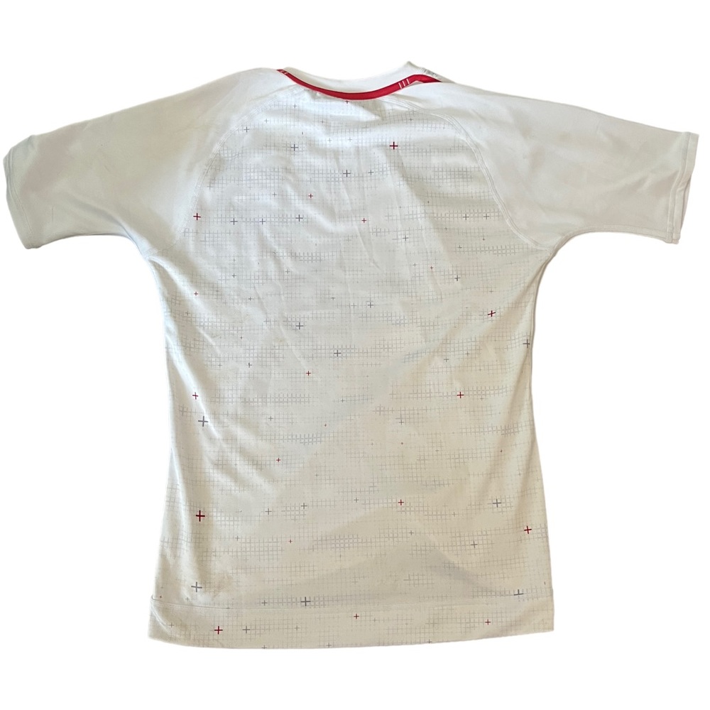 England Rugby Shirt 2018/2019 Canterbury Vapour Dri White Size Medium - Picture 8 of 11